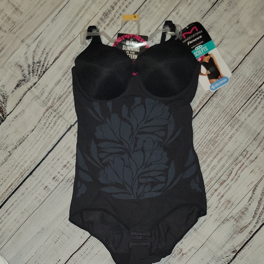 Black Floral Body Shaper